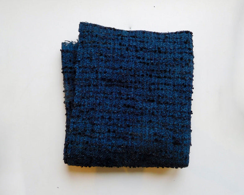 Woven Tweed, Blue, Bundle of 3