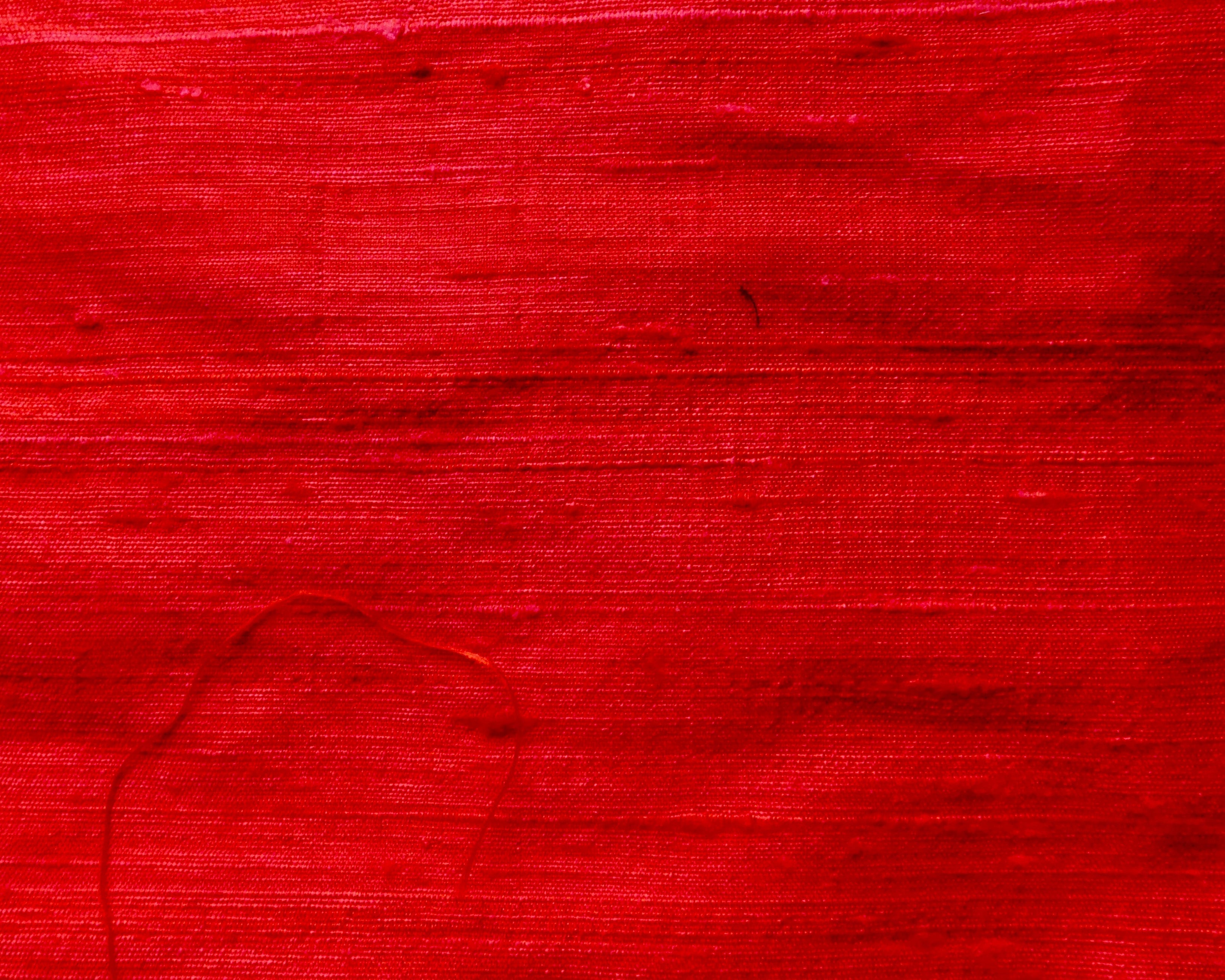 Silk Dupion, Red, (95cm x 48cm) Designer Offcuts