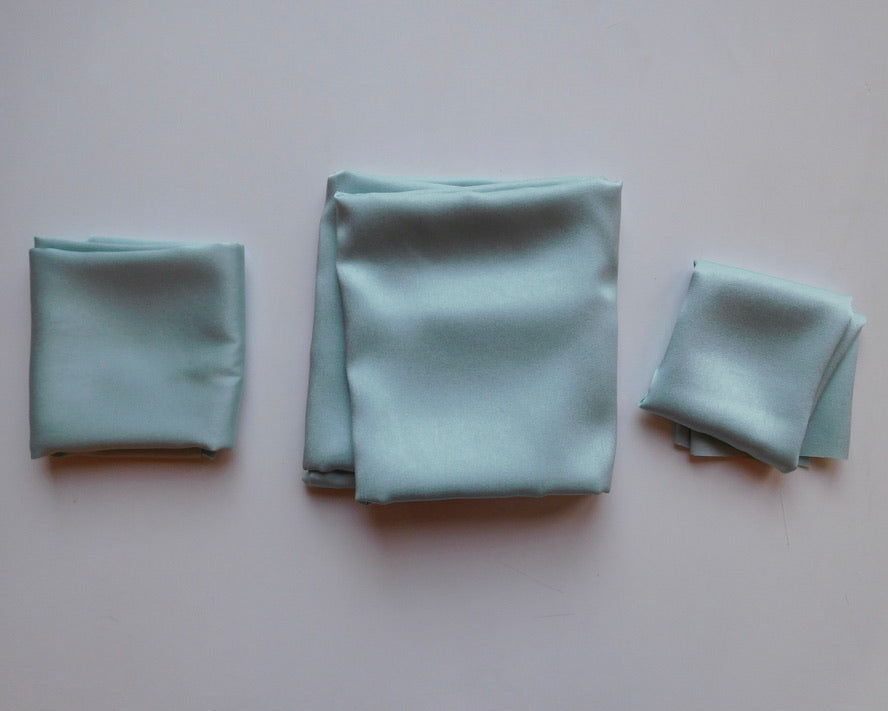 Satin Fame, Light Blue, Bundle of 3