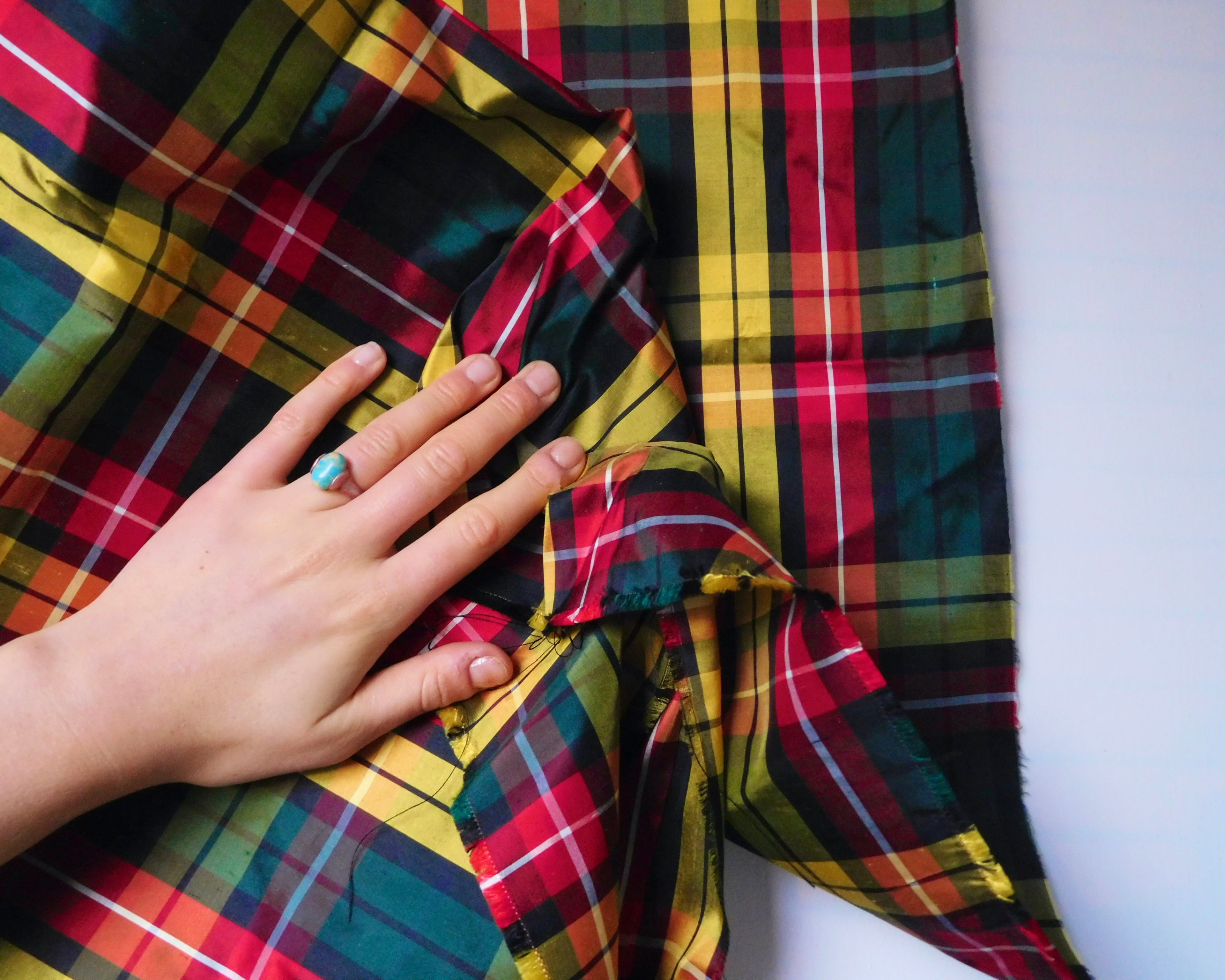 Tartan, (120cm x 100cm) Designer Offcuts