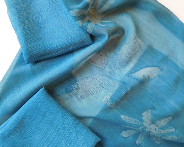 Patterned Silk Chiffon Bundle of 3 Designer Offcuts