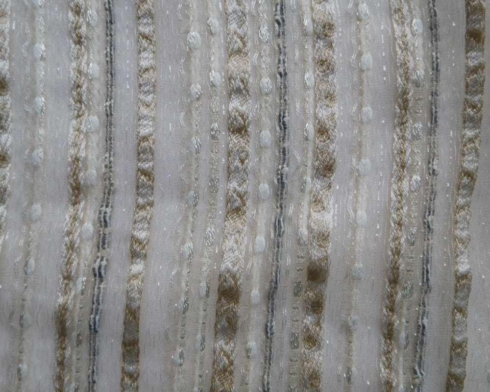 Woven Jacquard, Gold/White, Bundle of 2 Designer Offcuts