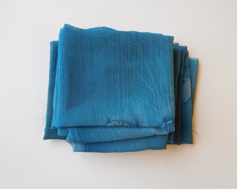 Patterned Silk Chiffon Bundle of 3 Designer Offcuts