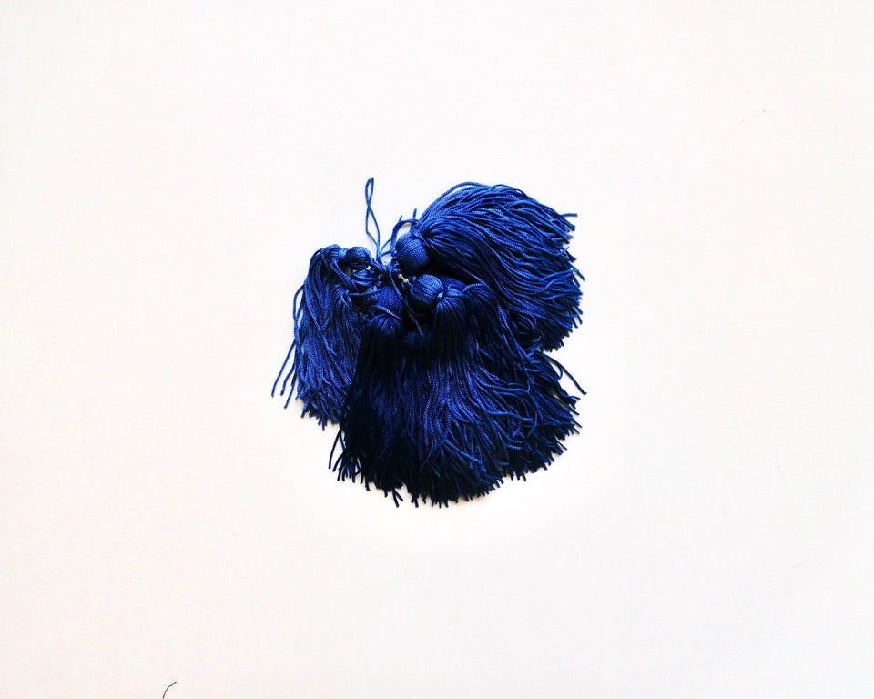 Fringe Tassels, Blue Hues, Bag of 6 Designer Offcuts