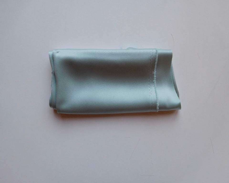 Satin, Light Teal, (80cm x 35cm)