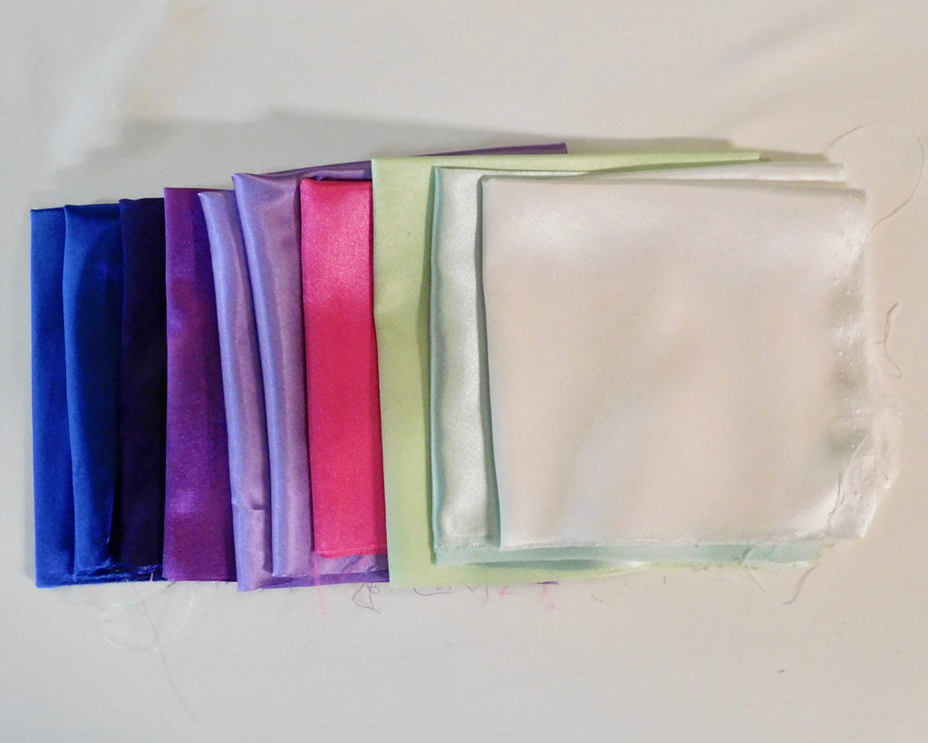 Polyester Lining Fabric, Bright Winter Hues, 10 Fat Quarters