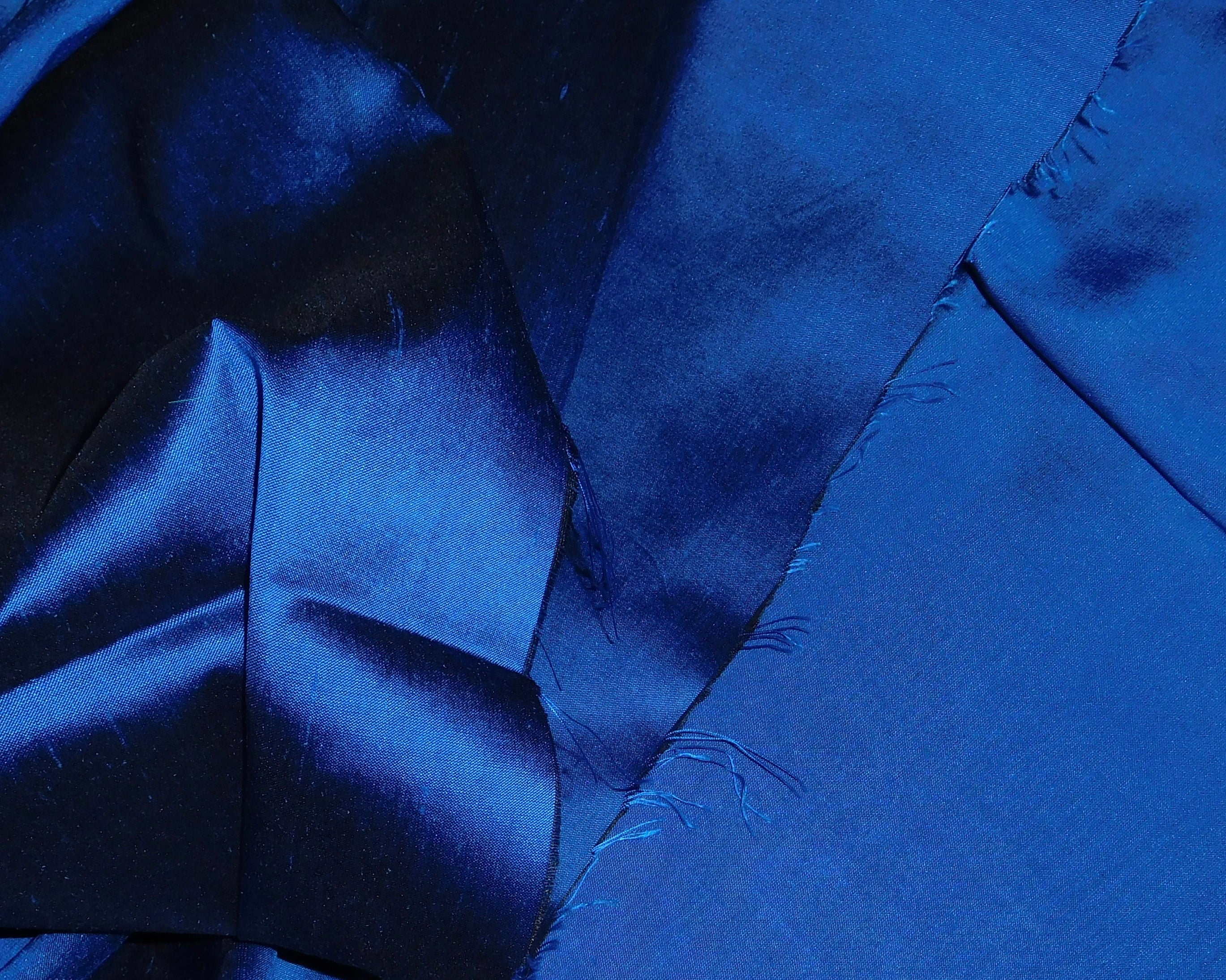 Silk Dupion, Royal Blue, (140cmx64cm)