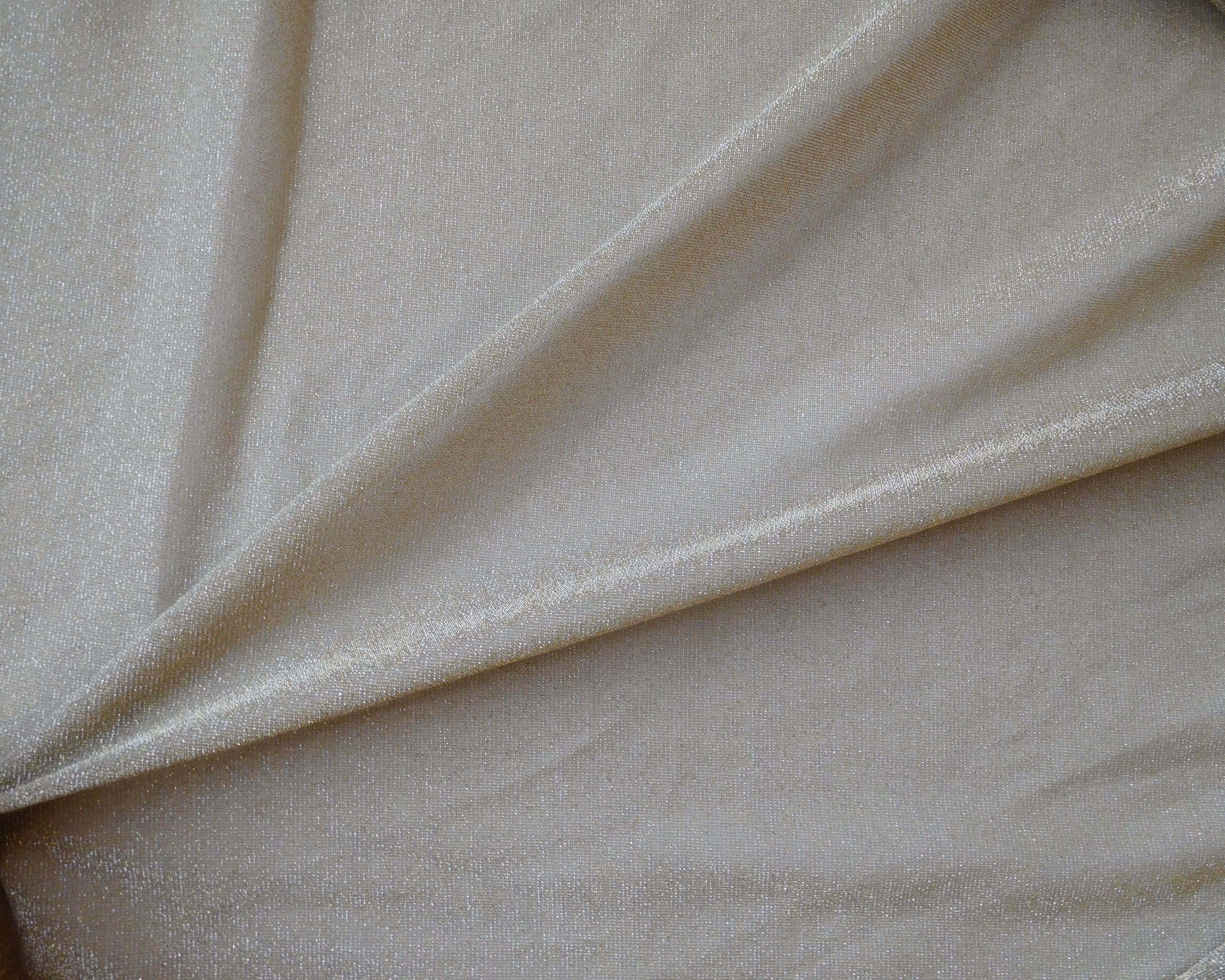 Metallic Lurex Fabric, Stretch Jersey, Gold Sparkle (95cmx210cm)