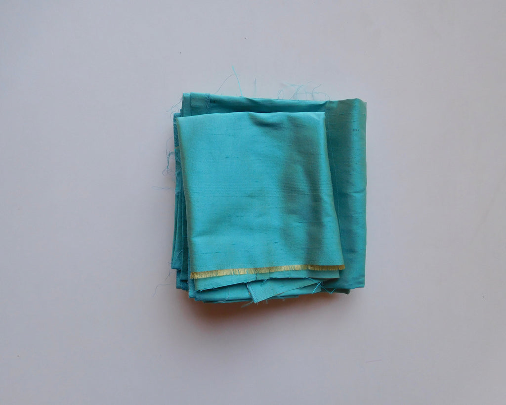 Silk Dupion, Bright Blue, Bundle of 3