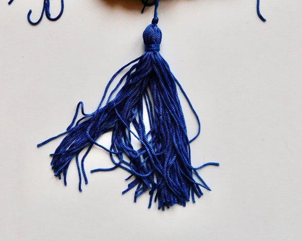 Fringe Tassels, Blue Hues, Bag of 6 Designer Offcuts