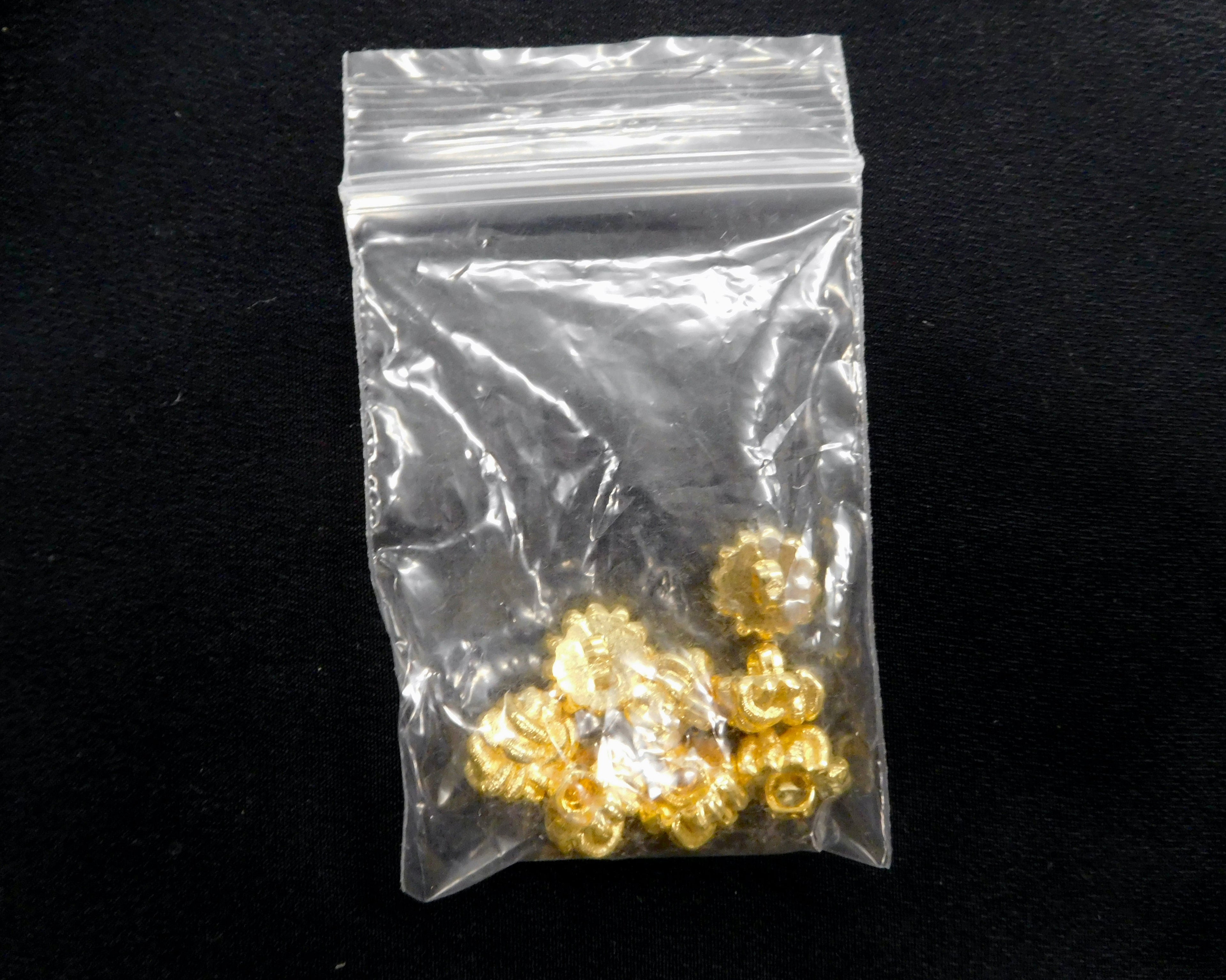 Knot Stud Buttons, Gold, Bag of 8