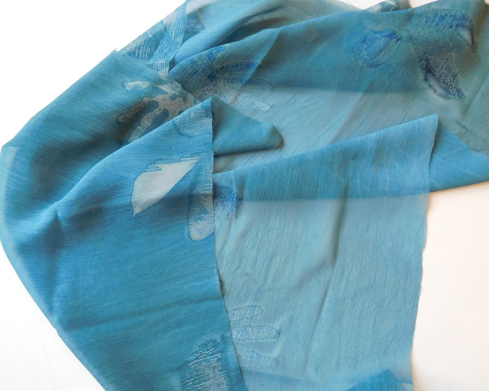 Patterned Silk Chiffon Bundle of 3 Designer Offcuts