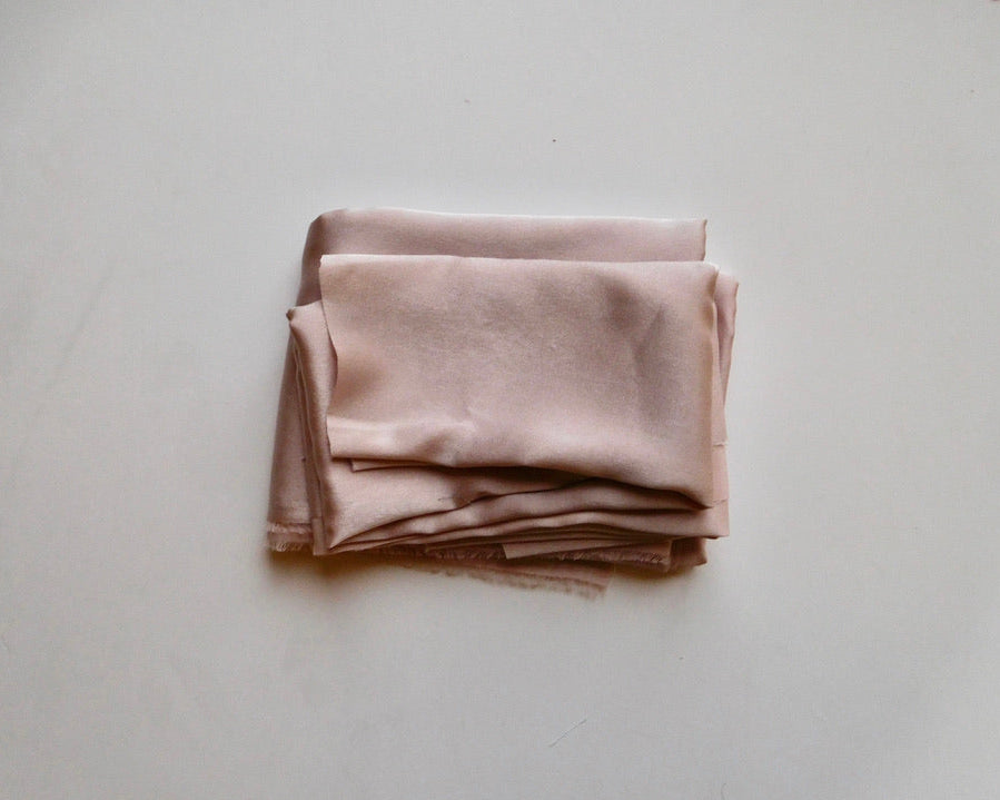 Silk Satin, Pink, Bundle of 2 Designer Offcuts