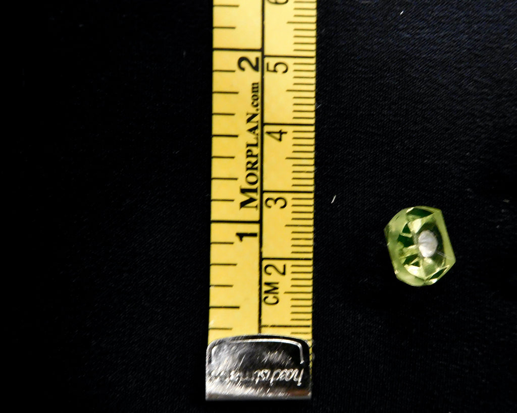 Geometric Diamond Button, Light Green, Bag of 6