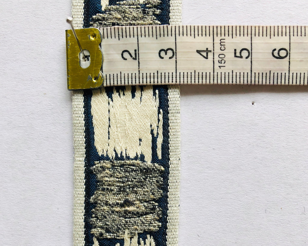 Thin Patterned Gold and Coloured Ribbon, 4 Variations, By the Metre Designer Offcuts